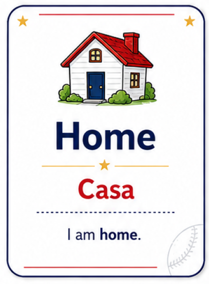 Flashcard Home / Casa